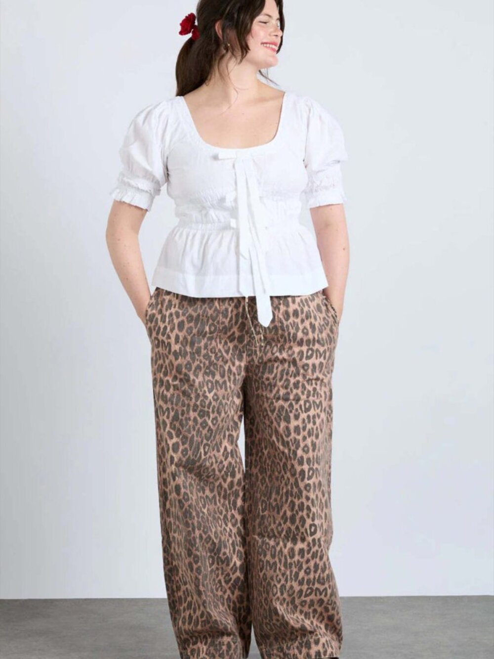 DAMSON MADDER Rafe pant in leopard print-Size 8US